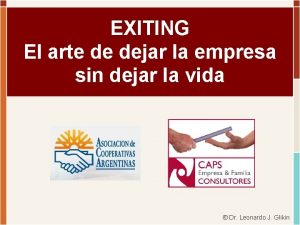 EXITING El arte de dejar la empresa sin