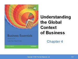 FPO Book Cover Here Understanding the Global Context