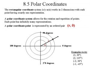 Rectangular vs polar coordinates
