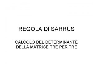 Sarrus
