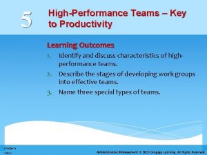 5 HighPerformance Teams Key to Productivity Learning Outcomes