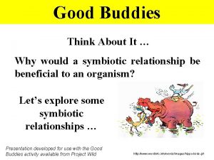 Symbiotic relationship worksheet good buddies