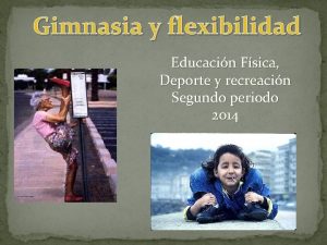 Gimnasia y flexibilidad Educacin Fsica Deporte y recreacin