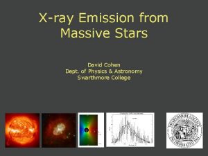 Xray Emission from Massive Stars David Cohen Dept