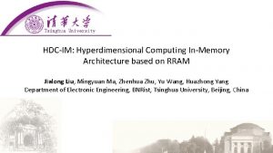 HDCIM Hyperdimensional Computing InMemory Architecture based on RRAM