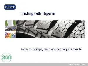 Trading with Nigeria How to comply with export