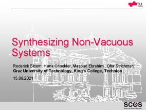 Synthesizing NonVacuous Systems Roderick Bloem Hana Chockler Masoud