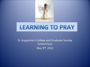 St Augustines College and Graduate Sunday School Class