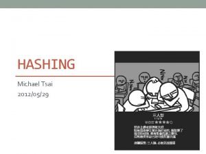 HASHING Michael Tsai 20120529 Collision collision 1 Open