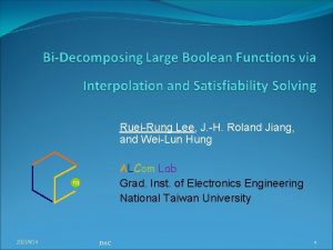 RueiRung Lee J H Roland Jiang and WeiLun