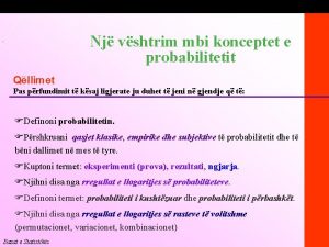 1 1 Nj vshtrim mbi konceptet e probabilitetit