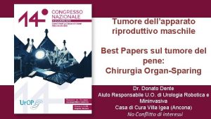 Tumore dellapparato riproduttivo maschile Best Papers sul tumore