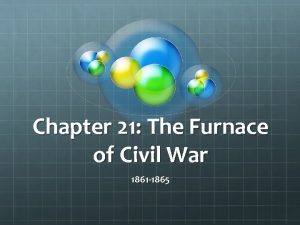 Chapter 21 The Furnace of Civil War 1861