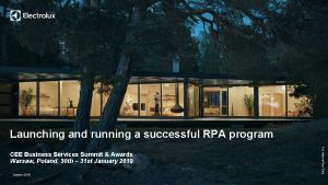 Launching and running a successful RPA program October