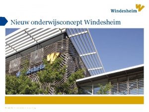 Nieuw onderwijsconcept Windesheim zet kennis in werking Wat