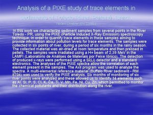 Analysis of a PIXE study of trace elements