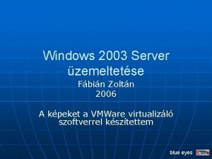 Windows 2003 Server zemeltetse Fbin Zoltn 2006 A