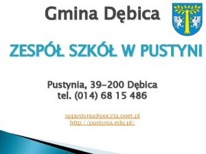 Gmina Dbica ZESP SZK W PUSTYNI Pustynia 39