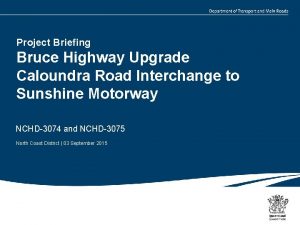 Caloundra bruce highway upgrade