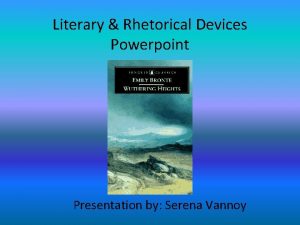 Rhetorical devices powerpoint