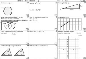 MARK MAXIMISER 4567 1 F Date 18 Find