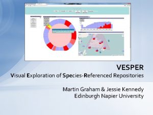 VESPER Visual Exploration of SpeciesReferenced Repositories Martin Graham