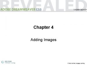 Chapter 4 Adding Images 2011 Delmar Cengage Learning