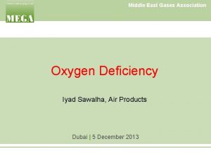 Middle East Gases Association Oxygen Deficiency Iyad Sawalha