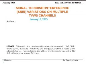 January 2013 doc IEEE 802 11 130129 r