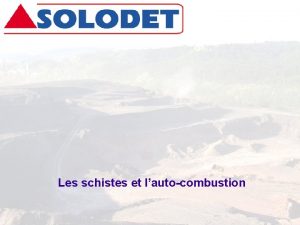 Les schistes et lautocombustion 1 Formation des terrils