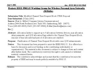 July 9 2001 doc IEEE 802 15 01330