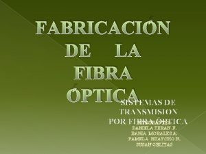 Fibra optica conclusion