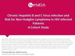 Chronic Hepatitis B and C Virus Infection and