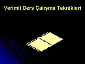 Verimli Ders alma Teknikleri Alvin TOFFLER Diyor ki