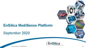 En Silica Medi Sense Platform September 2020 Document