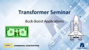 Buck boost transformer seminar report