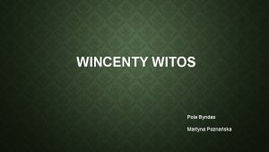 Kim był wincenty witos