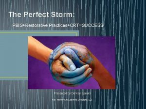 The Perfect Storm PBISRestorative PracticesCRTSUCCESS Presented by DeNay