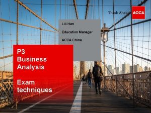 Lili Han Education Manager ACCA China P 3