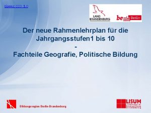 Lizenz CC 0 1 0 Der neue Rahmenlehrplan