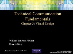 Technical Communication Fundamentals Chapter 3 Visual Design William