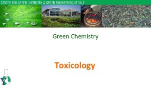 Green Chemistry Toxicology Risk equation Risk fHazard Exposure