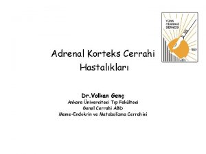 Adrenal Korteks Cerrahi Hastalklar Dr Volkan Gen Ankara