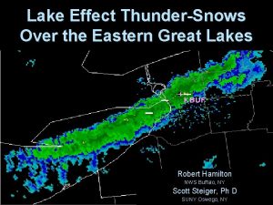 Lake Effect ThunderSnows Over the Eastern Great Lakes