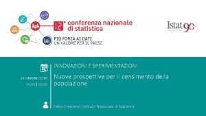 ROMA 22 GIUGNO 2016 COMPORTAMENTI INDIVIDUALI Nuove prospettive