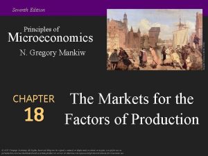 Seventh Edition Microeconomics N Gregory Mankiw CHAPTER 18