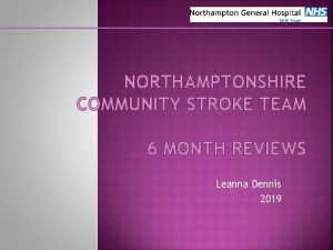 Community stroke team northampton