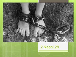 2 Nephi 28 Believe and be saved the