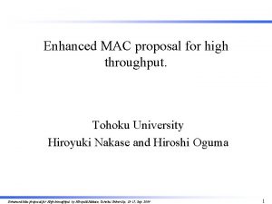 Mac proposal example