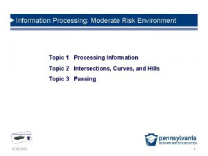 A moderate risk environment